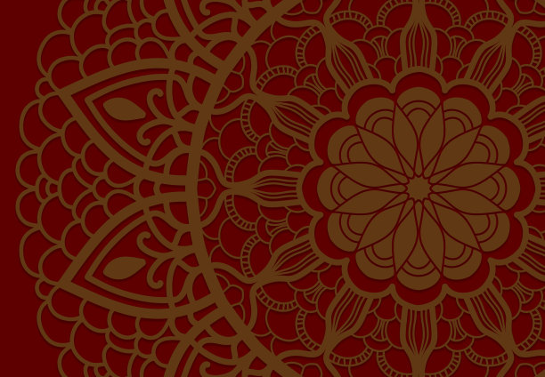 抽象曼荼罗图形背景图片下载