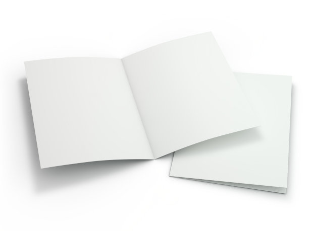 空白宣传册杂志孤立代替您的设计。3 d图片下载