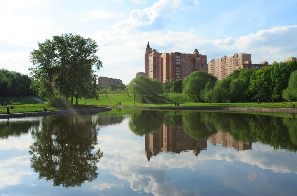 城市公园的夏天图片下载