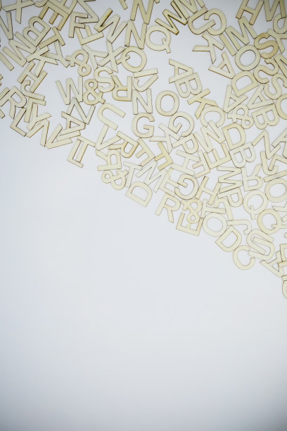 白色字母图片下载