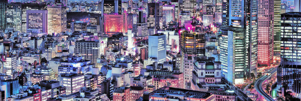 丰富多彩的城市背景图片下载