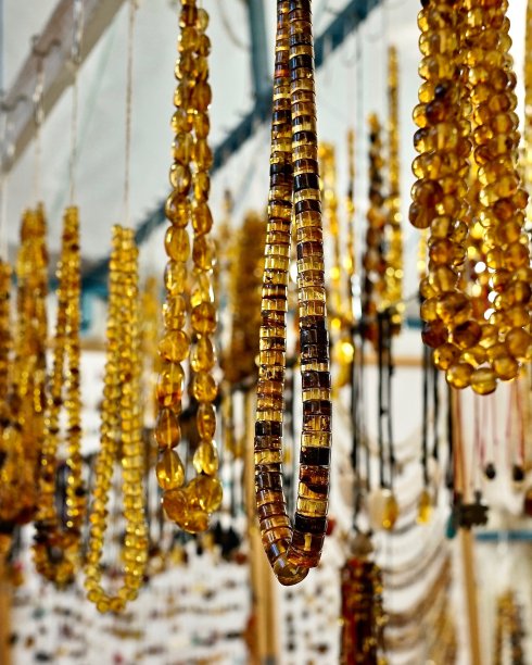 Amber Jewlery，工艺市场，San Cristobal de las Casas，恰帕斯墨西哥图片下载