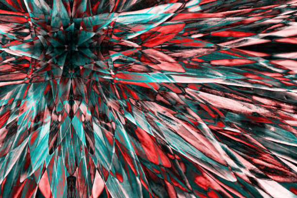 来自超现实色彩植物的荧光背景。酗酒和毒品主题的抽象幻觉。大麻或酒精的致幻热带效应。迷幻药的效果。大麻毒品。图片下载