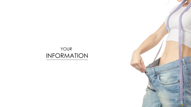 女人穿的牛仔裤是瘦大码瘦厘米的苹果图案图片下载