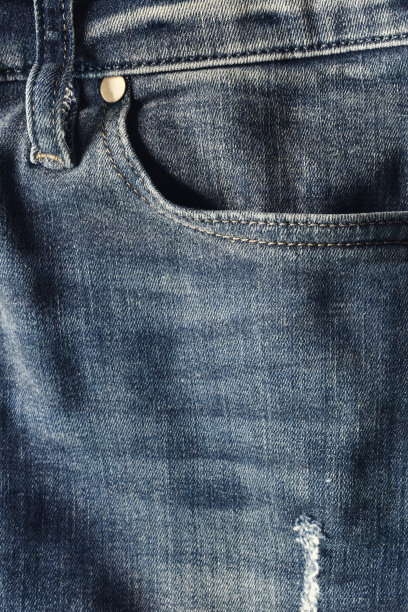 牛仔服装细节，纹理背景图片下载