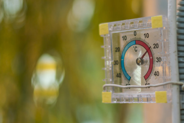 温度表挂在温室里图片下载
