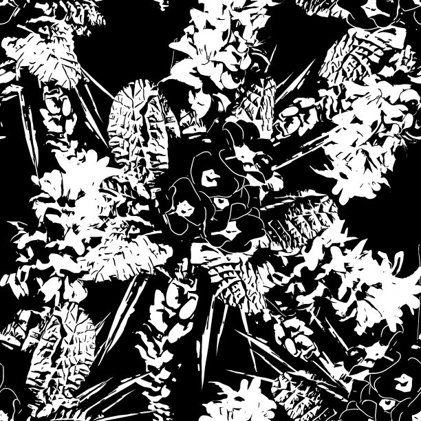 春花无缝图案。图片下载