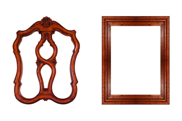 木框孤立在白色背景上。对象的孤立。图片下载