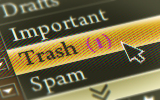 屏幕上的垃圾图标。图片下载