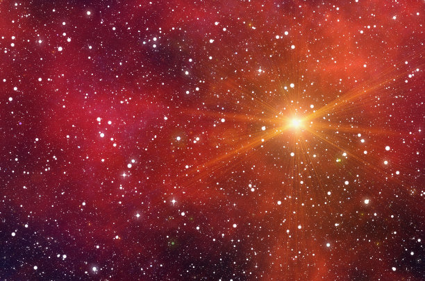 空间背景上的明亮闪光图片下载