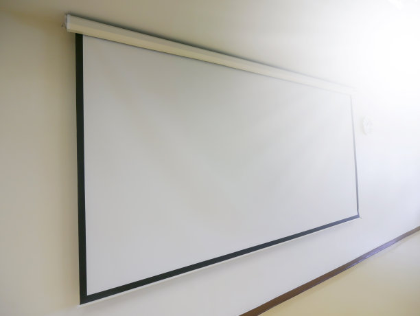 白色的投影仪屏幕图片下载