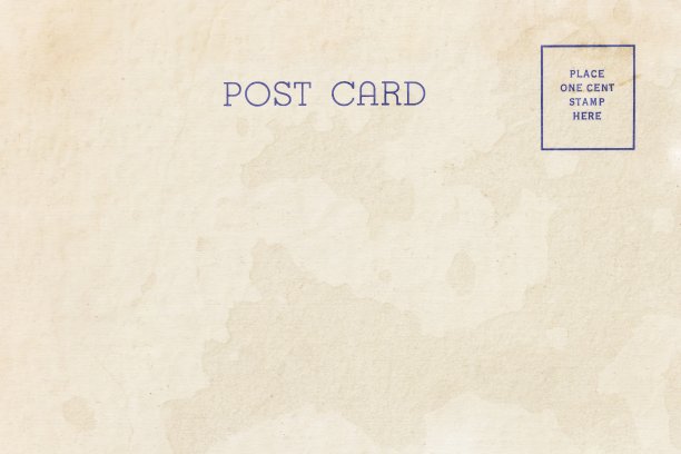 空白明信片的背面有脏斑图片下载