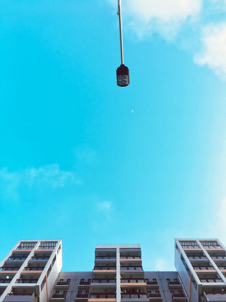 建筑物及路灯图片下载