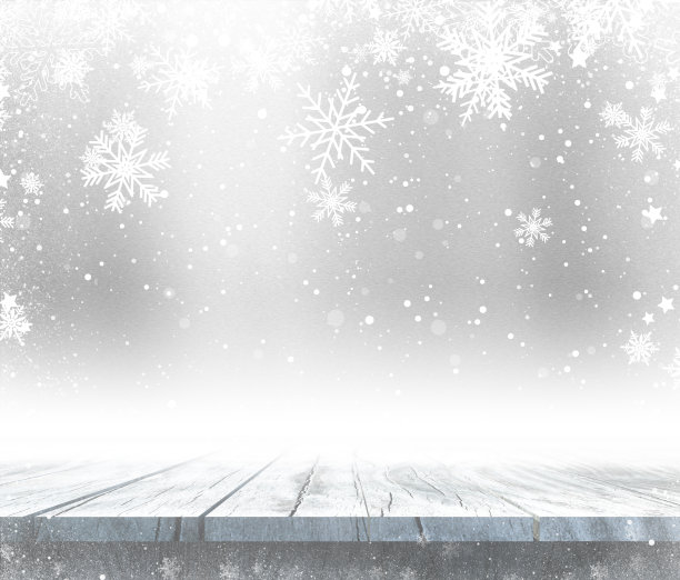 3D木制桌子与圣诞背景图片下载