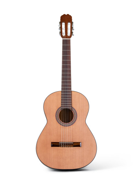 原声吉他孤立的白色图片下载