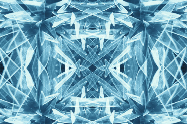 致幻剂荧光背景呈蓝绿色。以酒精和毒品为主题的超现实主义幻想。大麻或酒精引起的致幻的蓝色效应。Lsd宇宙的效果。几何失真。图片下载