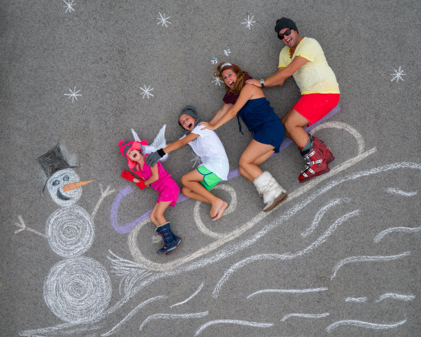 有趣的笑话夏天圣诞节家庭图片下载