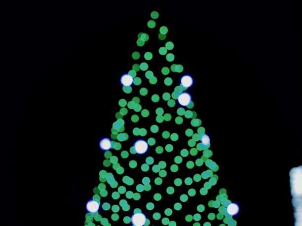 圣诞树灯图片下载