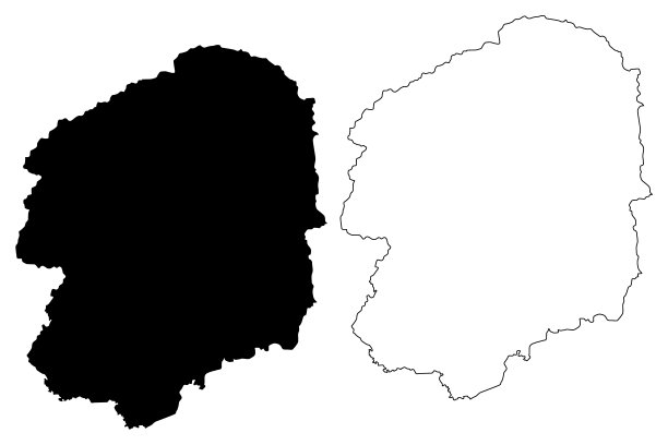 枥木县地图矢量图片下载