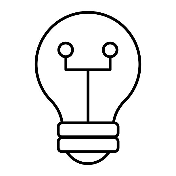灯泡细线图标。光矢量插图孤立在白色。构思大纲风格设计，专为网页和应用设计。图片下载