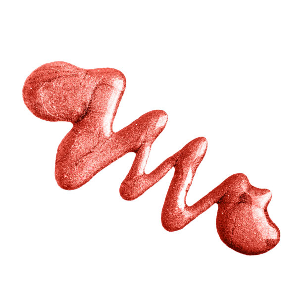 闪亮的指甲油孤立在白色背景图片下载