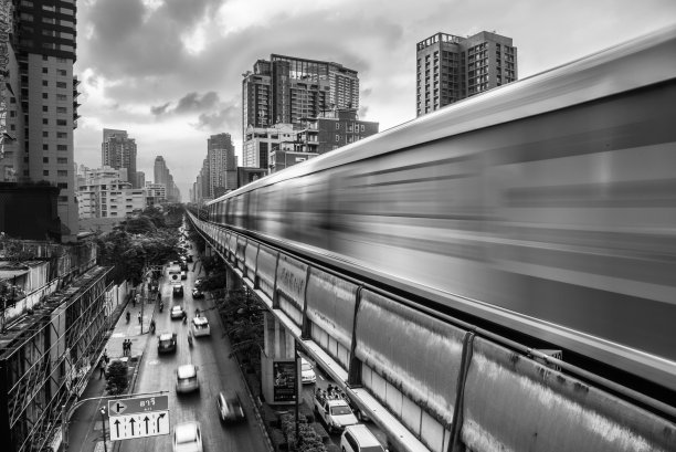 空铁是泰国曼谷最好的公共交通工具图片下载