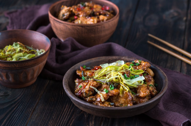 甜酸汁亚洲鸡图片下载