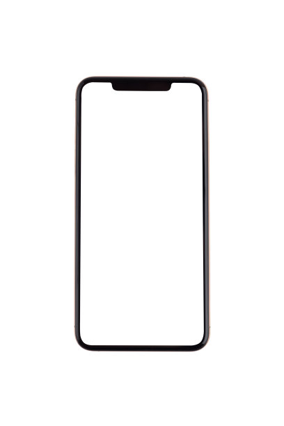 白屏幕的智能手机。图片下载