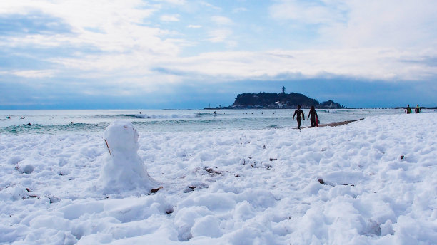 Enoshima与雪图片下载