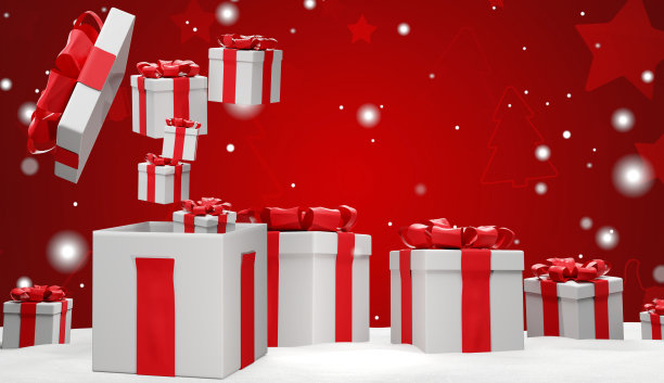 圣诞礼物3 d-illustration图片下载