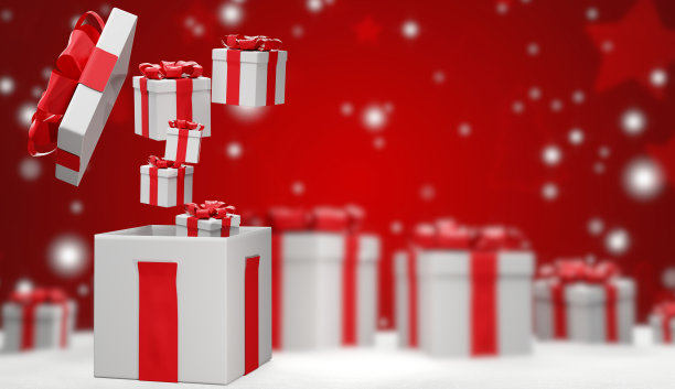圣诞礼物3 d-illustration图片下载