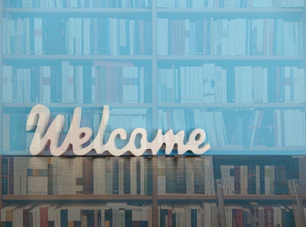 欢迎来到图书馆背景图片下载
