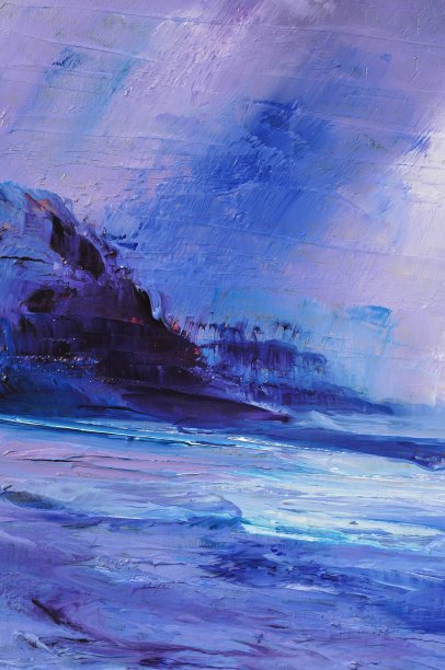 抽象艺术背景紫蓝色，深蓝色，白色图片下载