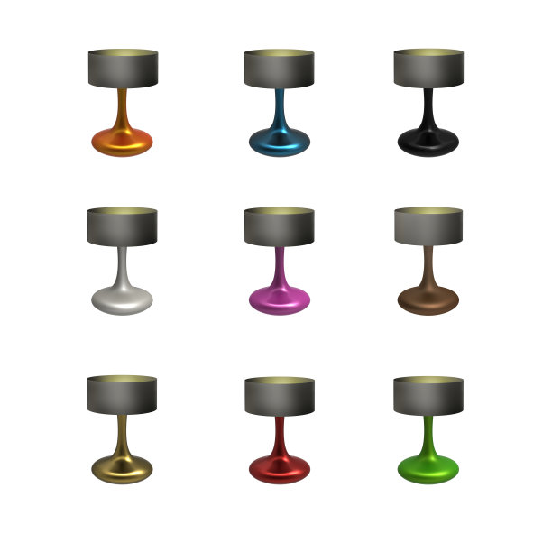 在白色背景上孤立的灯的3D插图图片下载