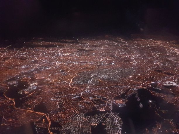 圣保罗鸟瞰夜景图片下载