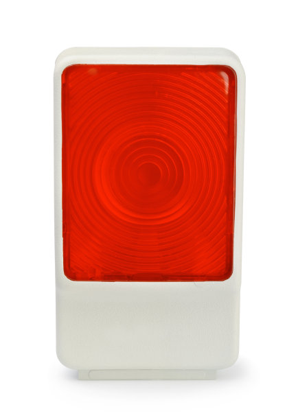 红色汽车灯与白色隔离图片下载