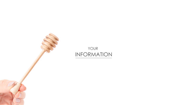 勺子蜂蜜在手模式图片下载