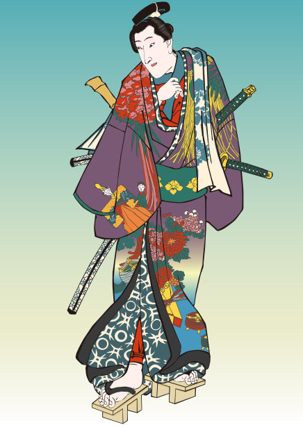 UKIYOE“我爱你”Shirai Gomhachi素材图片