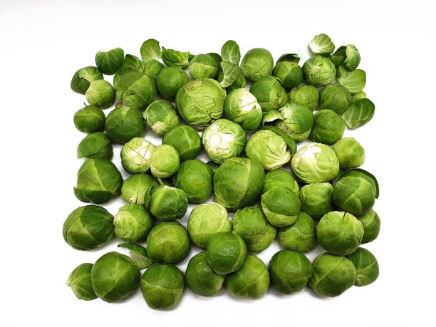 冬季蔬菜：新鲜球芽甘蓝素材图片