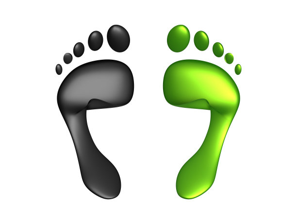 可持续性划分的3D插图是一个绿色与污染的概念图片下载