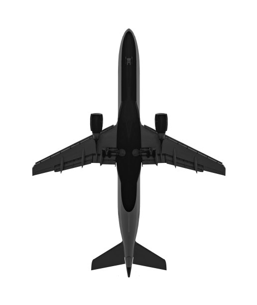 客机被白色隔离图片下载