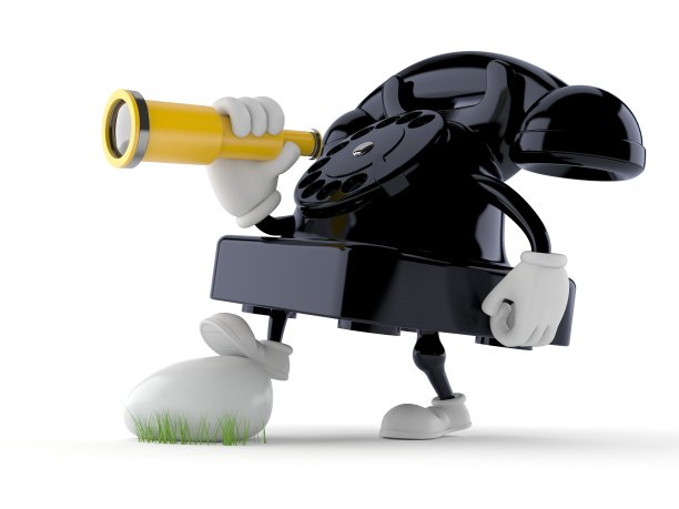 通过望远镜看电话的角色图片下载