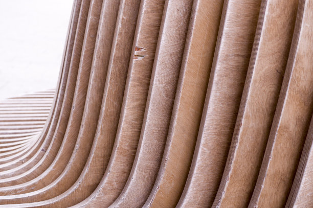 背景的一对木制面板与透视。概念图片下载