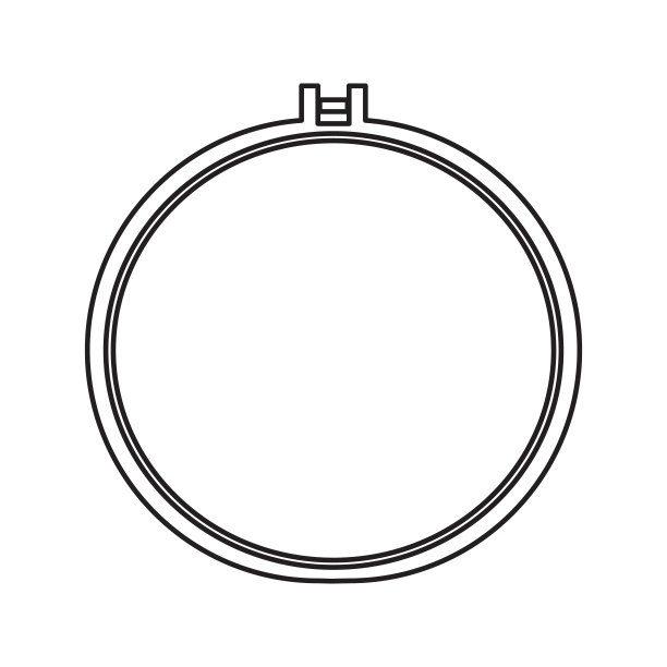 刺绣图标。移动概念和web应用程序图标的网络安全元素。细线图标用于网站设计和开发，应用程序开发图片下载