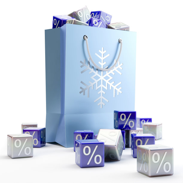 冬季促销，3D插图图片下载