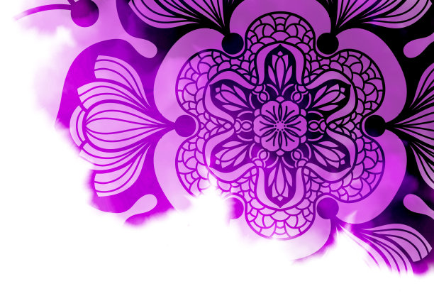 抽象曼荼罗图形背景图片下载