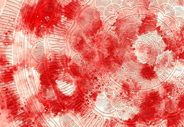 抽象曼荼罗图形背景图片下载