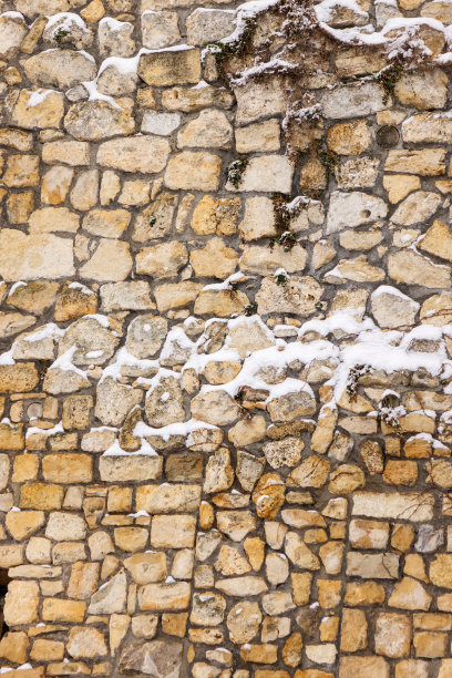 古老堡垒的城墙图片下载