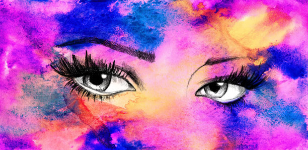 眼睛插画素材ID：327510606