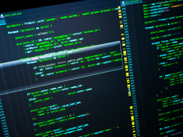 网站开发使用php语言。编辑器中的Php代码，宏图片下载